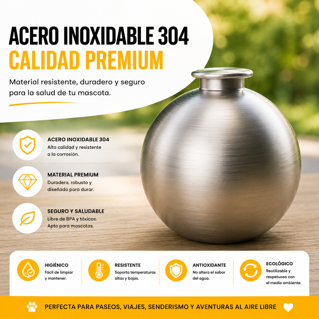 HydroBall™ | Botella de Agua Portátil para Perros y Gatos